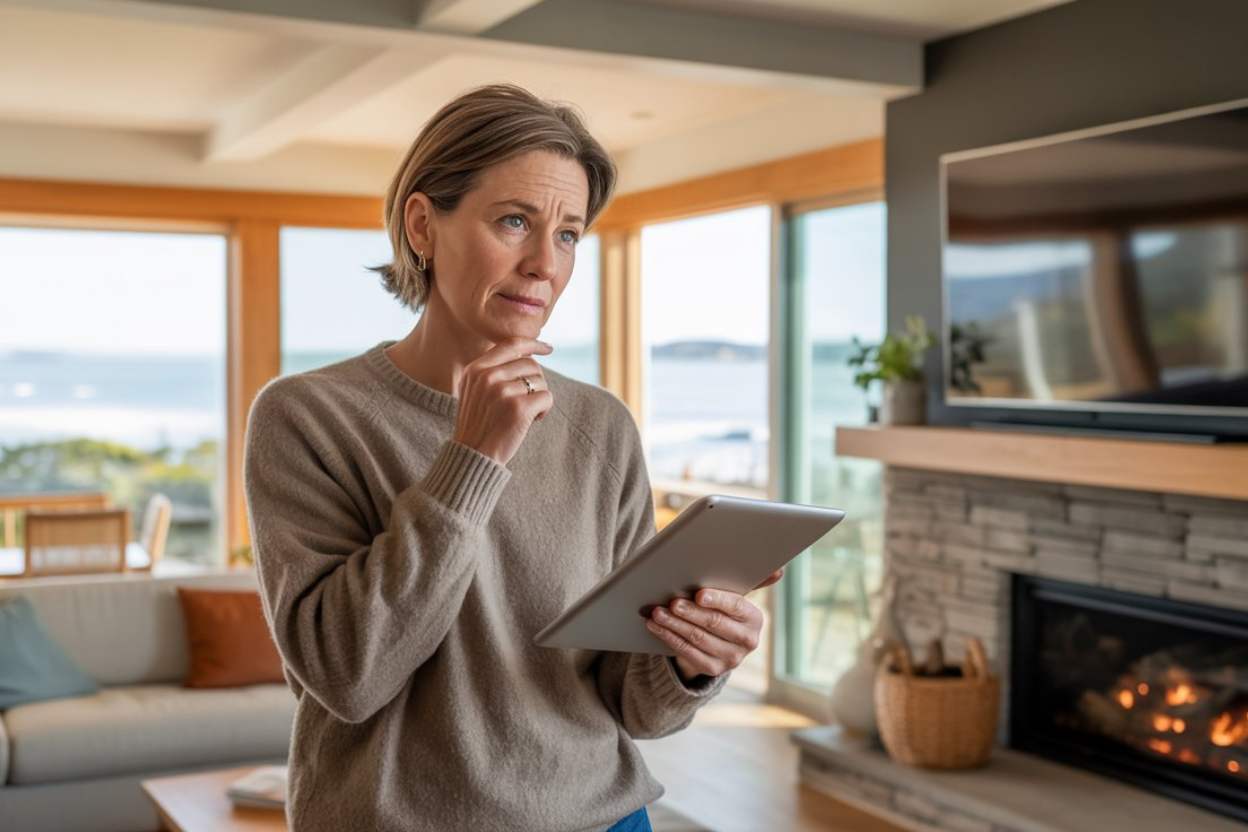 Central Auckland homeowner researching heat pump sizing for her Mt Eden home